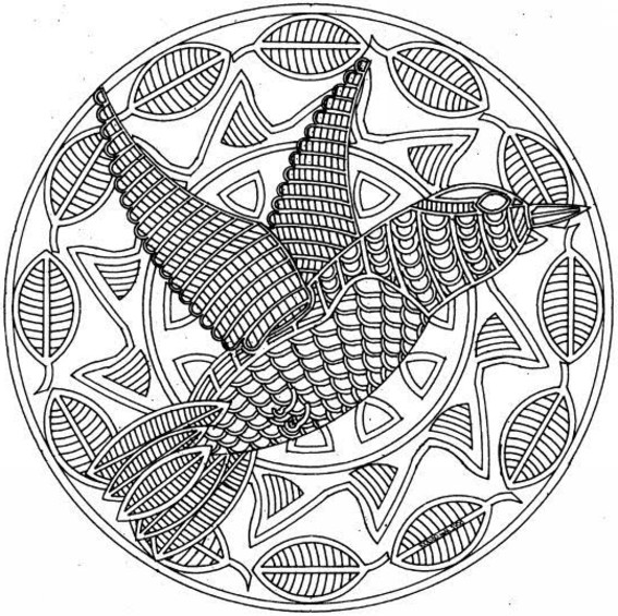 567x565 Animals Mandalas - Mandala Drawing Animals