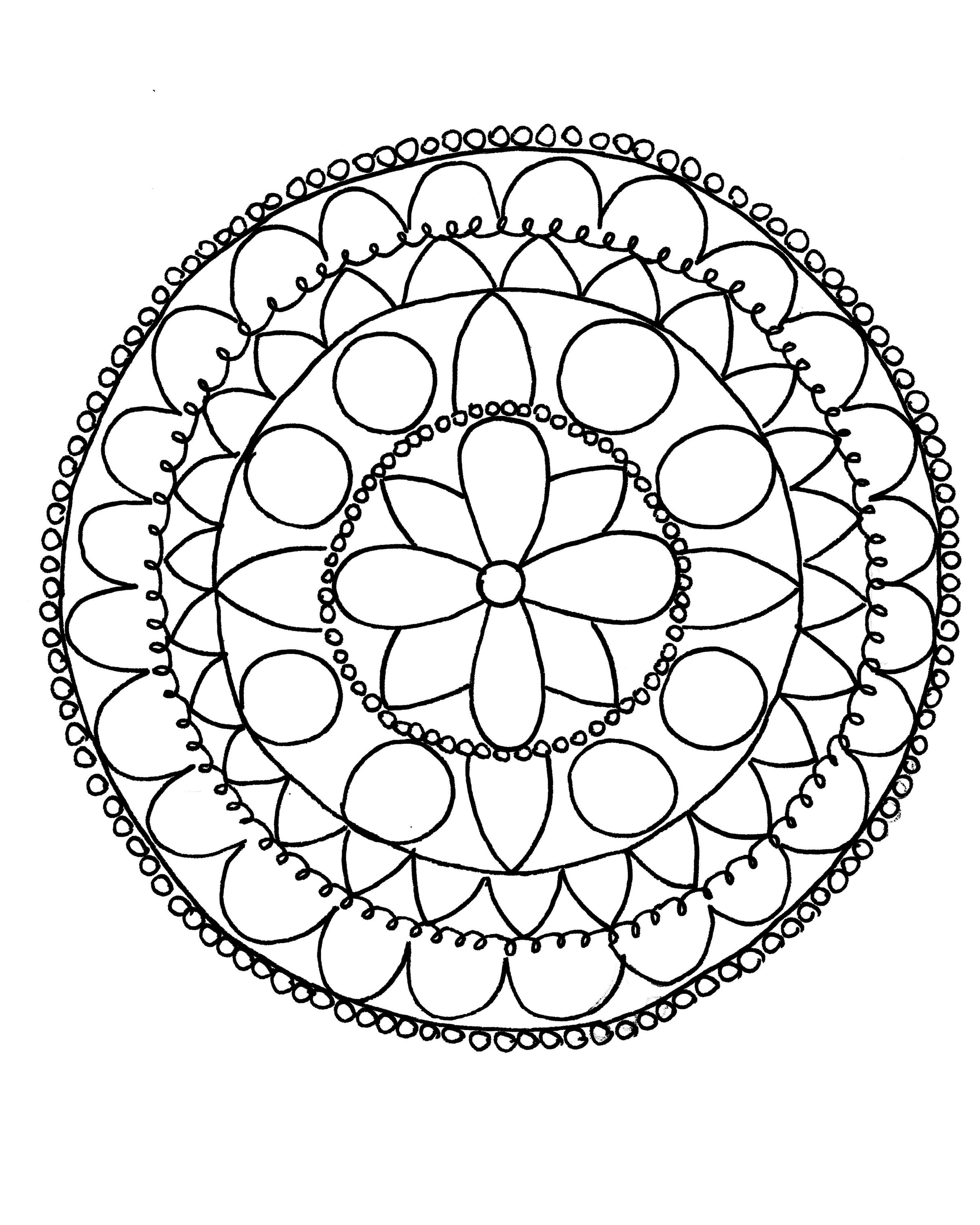 2400x3000 Easy Mandala Designs To Draw - Mandala Drawing Easy