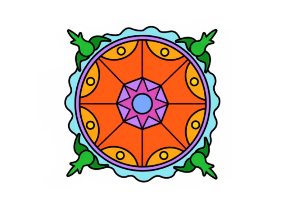 960x720 How To Draw A Mandala Steps - Mandala Drawing Easy