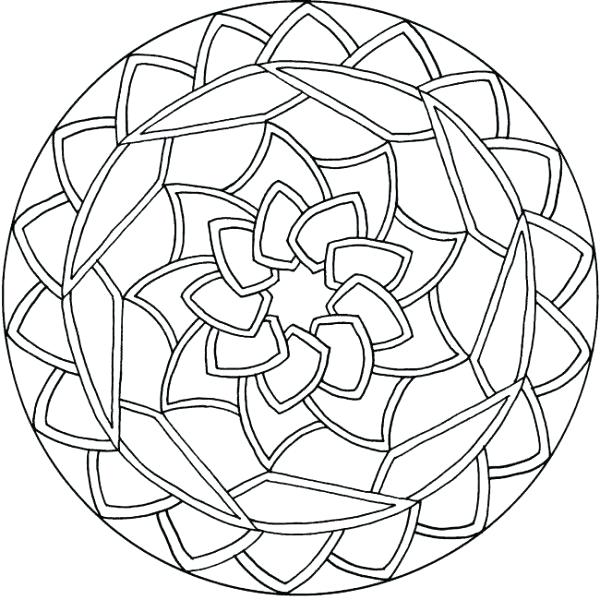 600x600 Mandala Drawing Easy At Free For Personal Use Coloring Pages Easy - Mandala Drawing Easy