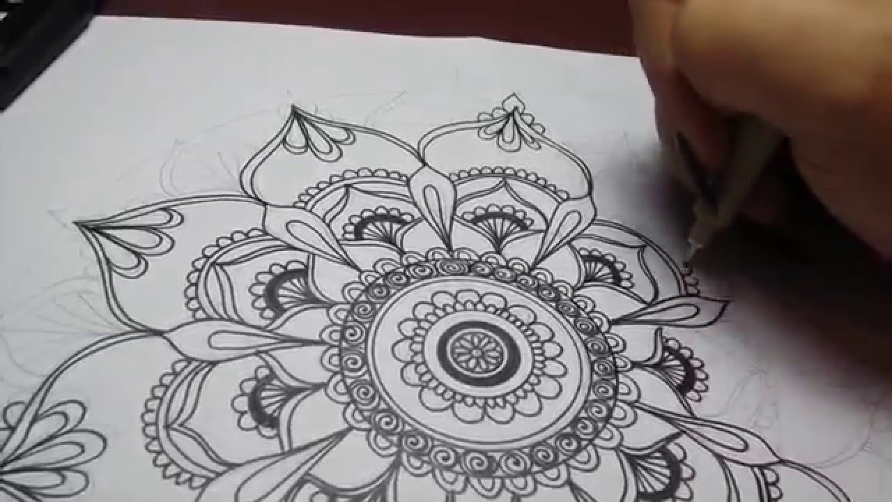 1280x720 Art Projects Easy Mandala Drawing Speed Drawing - Mandala Drawing Easy