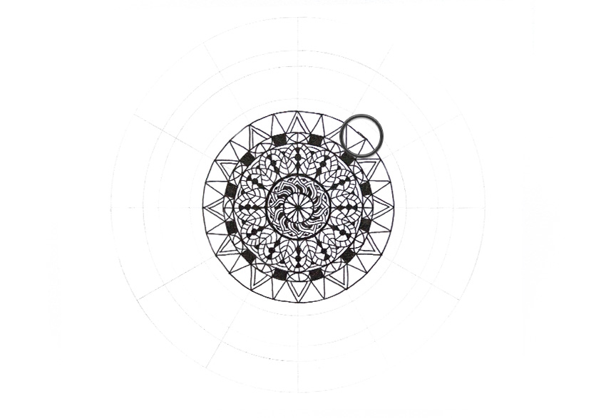 850x587 Art Therapy How To Draw A Mandala - Mandala Drawing Easy