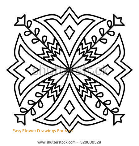 450x470 Easy Flower Drawings For Kids Best Ideas About Simple Mandala - Mandala Drawing For Kids