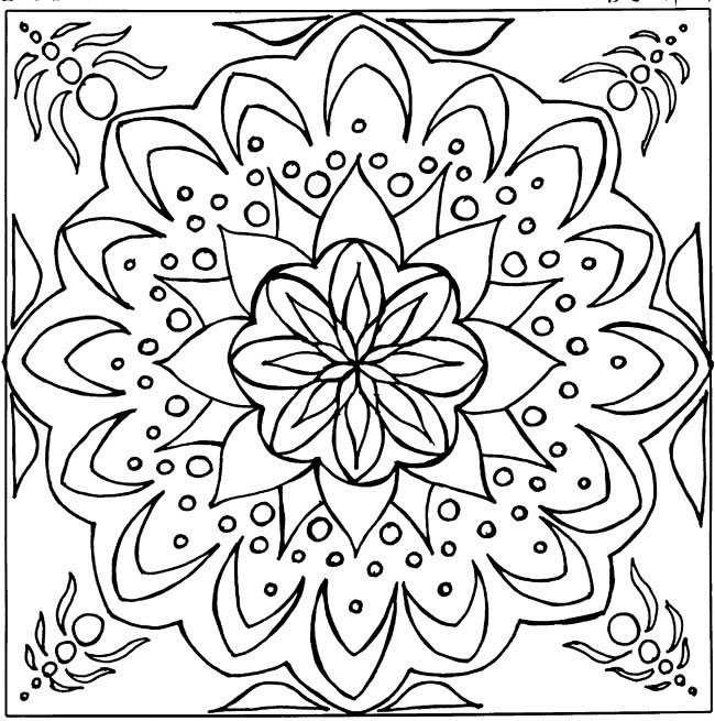 650x655 Mandalas For Kids - Mandala Drawing For Kids