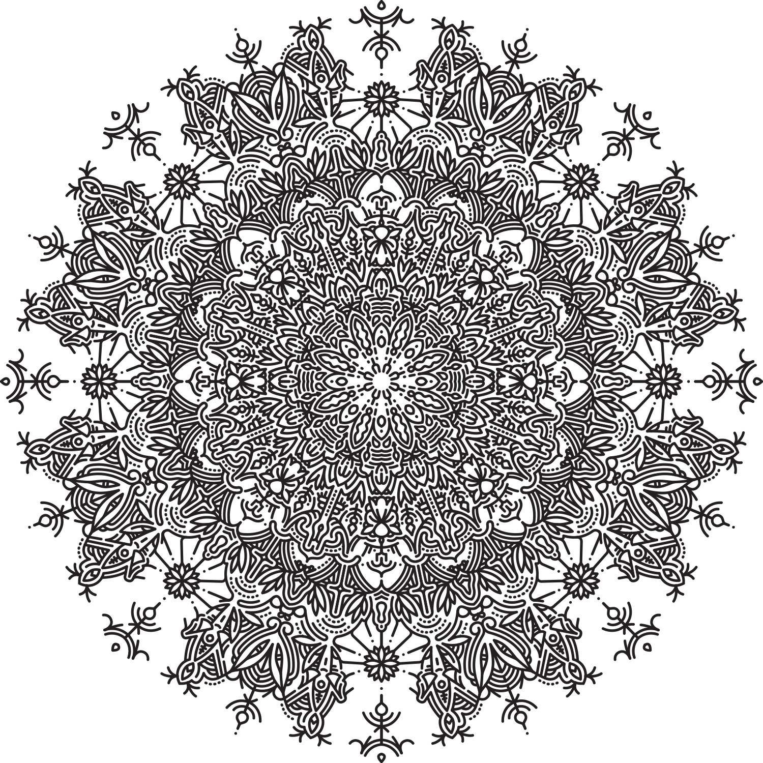 Mandala Drawing Online at Explore collection of