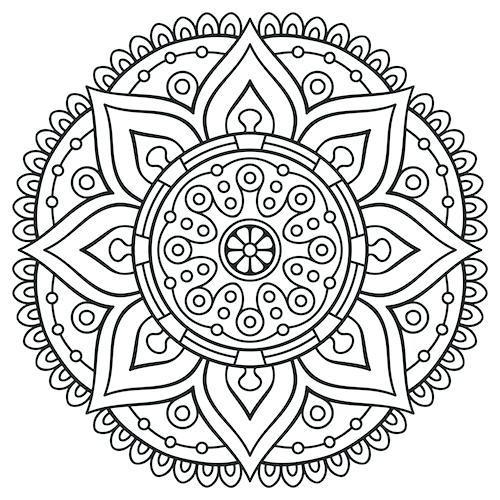 500x500 mandala drawing pdf with mandala coloring pages pdf - Mandala Drawing Pdf