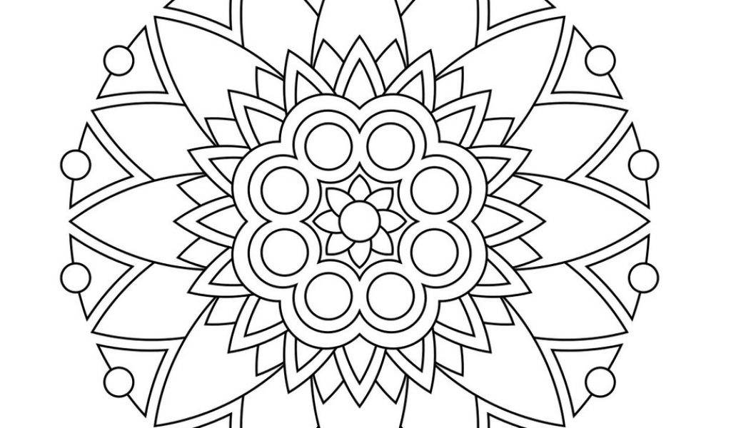1024x600 Mandala Drawing Pdf At Getdrawings Free For Personal Use Within - Mandala Drawing Pdf