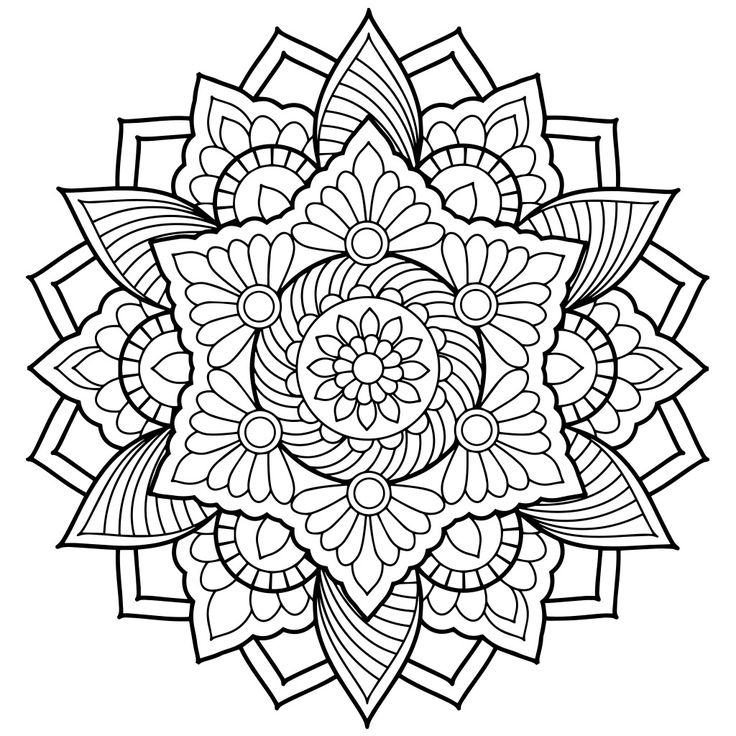 736x736 mandala coloring pages designs mandala coloring pages, mandala - Mandala Drawing Printable