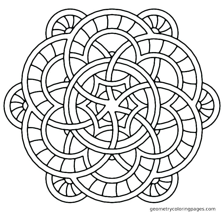 736x696 Mandala Drawing Easy At Free For Personal Use Coloring Pages Easy - Mandala Drawing Printable