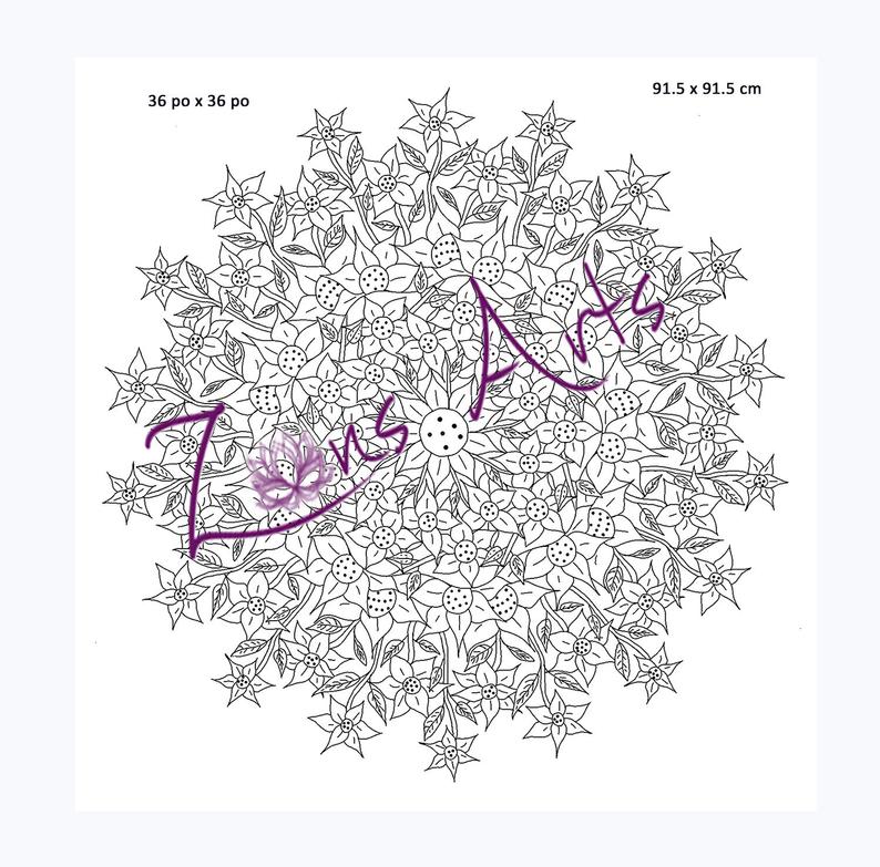 794x783 Coloring Mandala Drawing Coloring Antistress For Relaxation Etsy - Mandala Drawing Printable