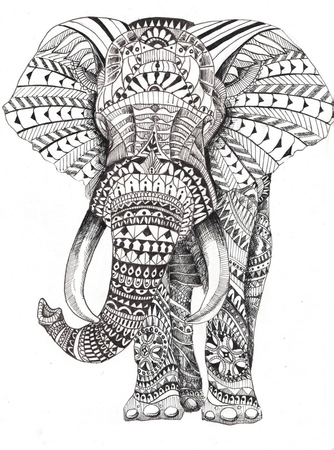 1280x1724 elephant mandala elephant tattoo, elephant - Mandala Elephant Drawing