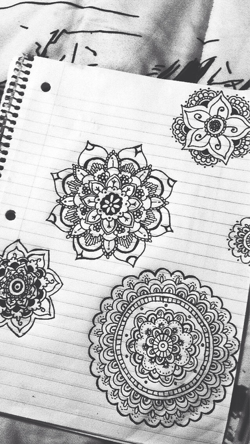 500x887 Pretty Drawing Fav Design Idea Drawings Tattoo Design Designs - Mandala Flower Drawing