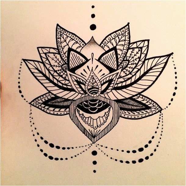 Mandala Lotus Flower Drawing At Paintingvalleycom Explore