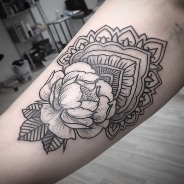 600x600 immensely deep and positive lotus mandala tattoos to express - Mandala Lotus Flower Drawing