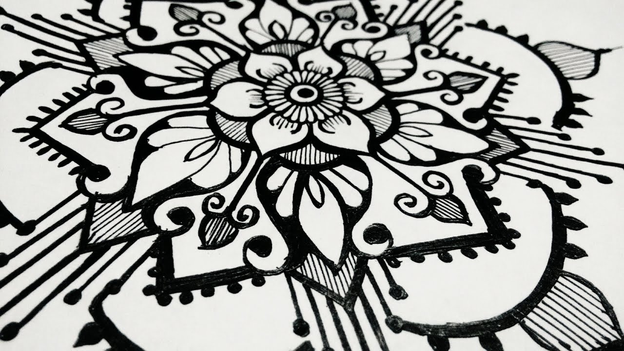 1280x720 How To Draw Mandala Designs Beautiful Henna Tattoo Designs - Mandala Tattoo Drawing
