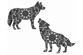 350x233 mandala wolf, howling wolf mandala wild animals wolf mandala - Mandala Wolf Drawing