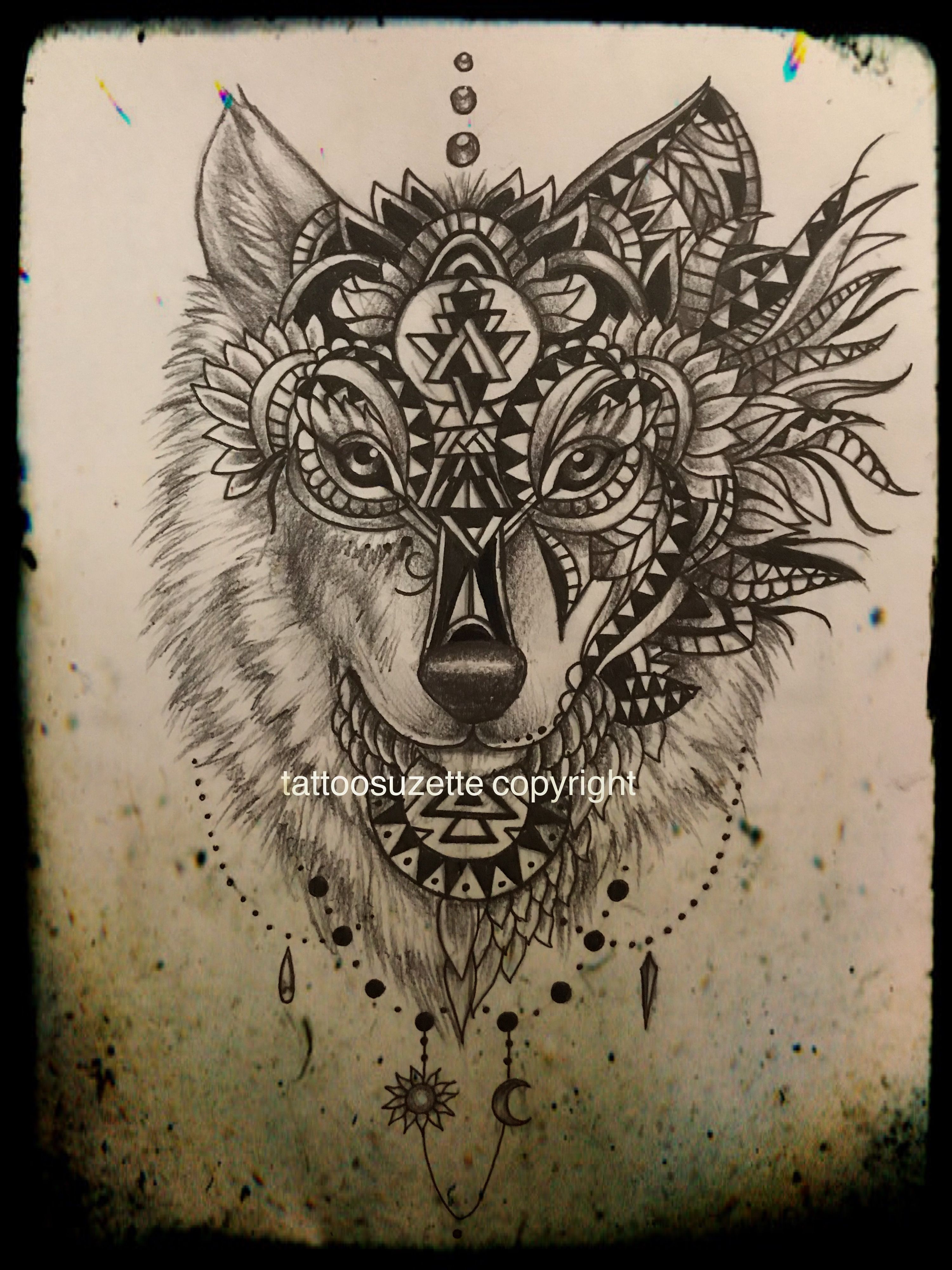 3000x4000 mandala wolf tattoo design tattoos tattoos, wolf tattoos, wolf - Mandala Wolf Drawing