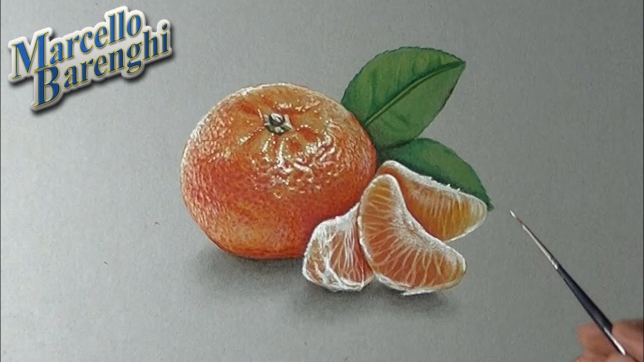 1280x720 how to draw a mandarin orange - Mandarin Drawing