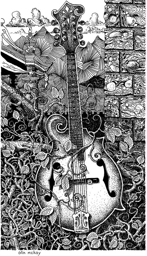 516x900 Mandolin Drawing - Mandolin Drawing