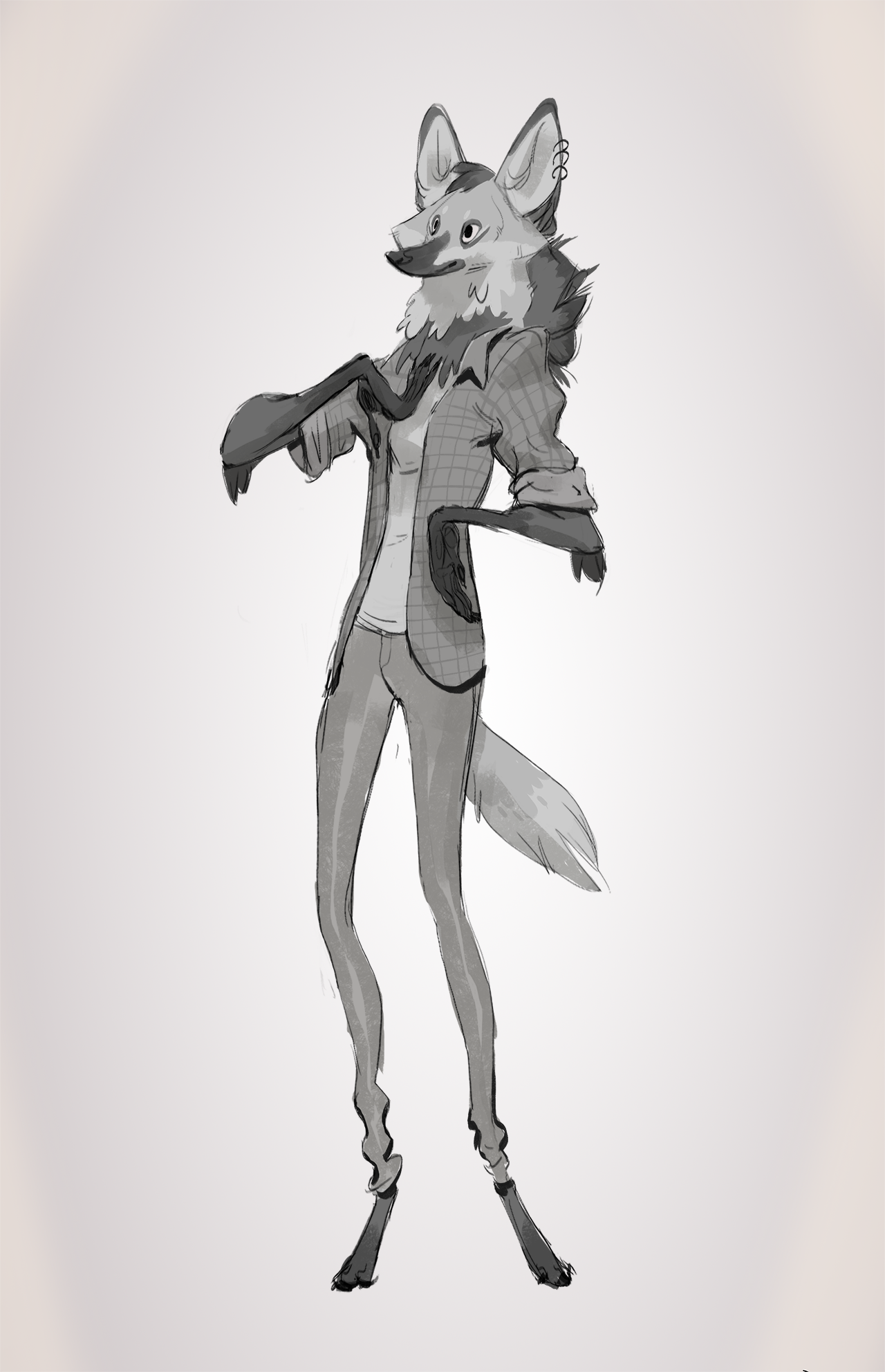 1280x1983 Maned Wolf Weasyl - Maned Wolf Drawing