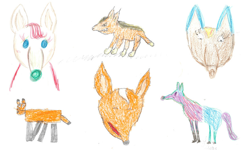 850x527 Sample Of Maned Wolf Drawings From The Children Download - Maned Wolf Drawing
