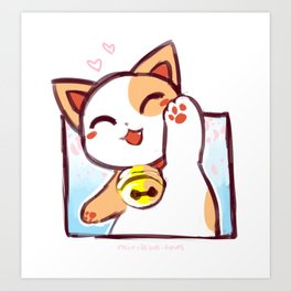 264x264 maneki neko art prints - Maneki Neko Drawing