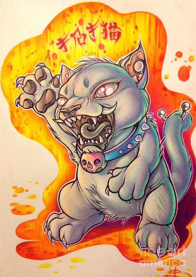 639x900 maneki neko drawing - Maneki Neko Drawing