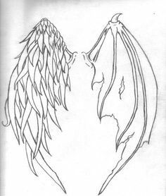 236x278 Design To Draw Angel, Demon, Wings How To Draw Mangaanime Design - Manga Angel Drawing