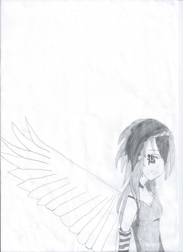 762x1048 Drawing Of Manga Angel Girl - Manga Angel Drawing