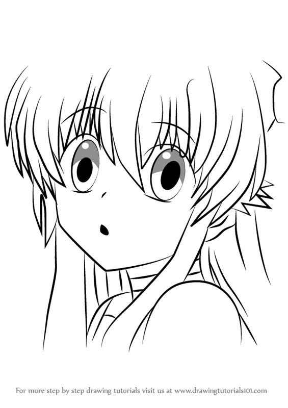 565x800 learn how to draw yui from angel beats! - Manga Angel Drawing