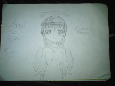 400x300 My Angel Manga Drawing - Manga Angel Drawing