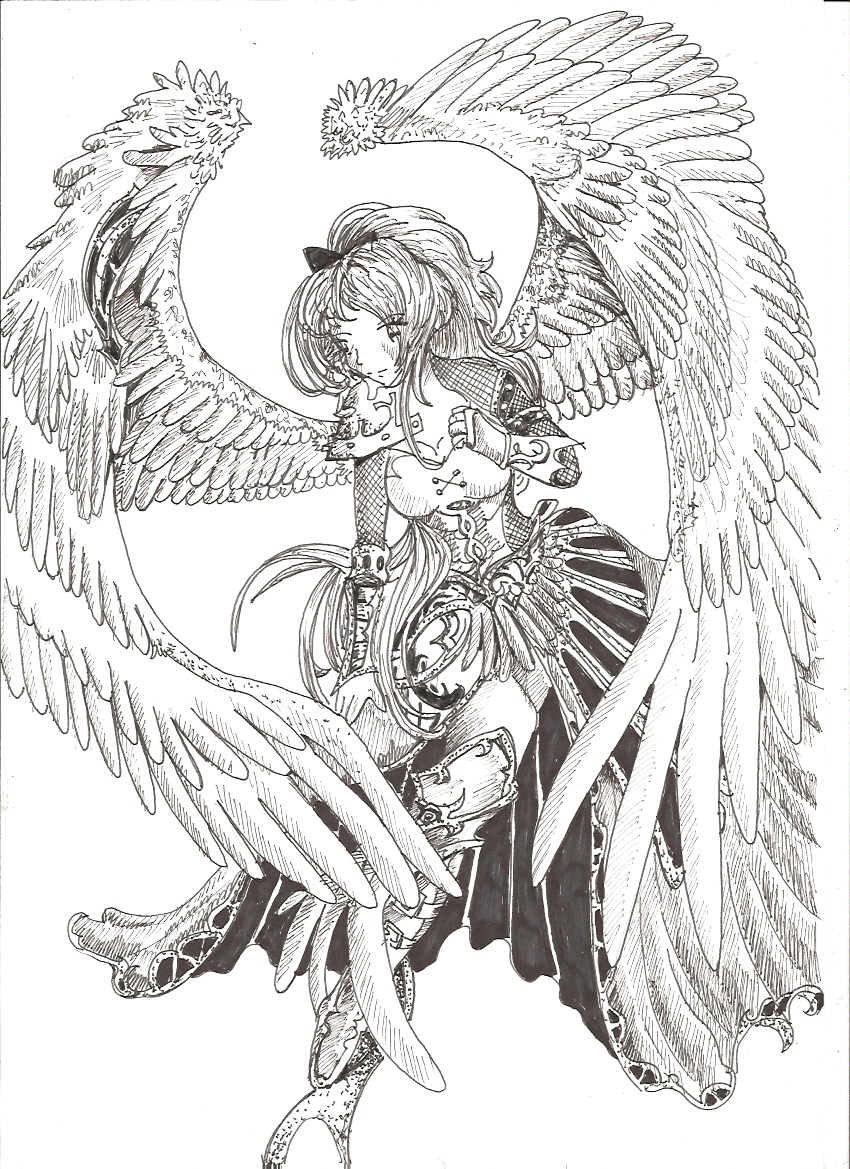 850x1169 Anime Drawing Angel Anime Collection - Manga Angel Drawing