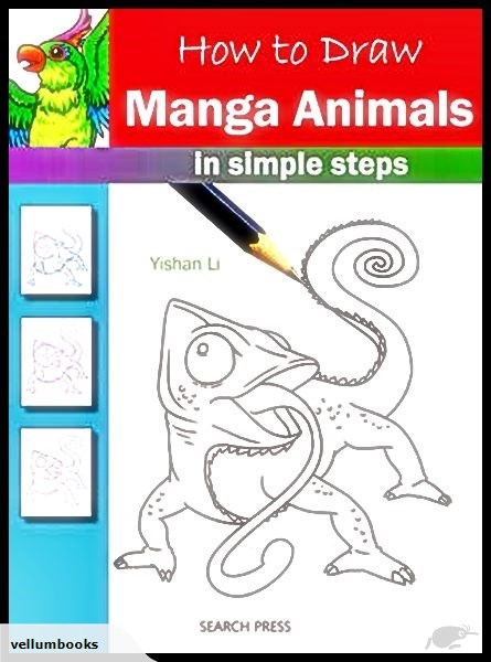 445x600 How To Draw Manga Animals In Simple Steps Yishan Li Trade Me - Manga Animals Drawing