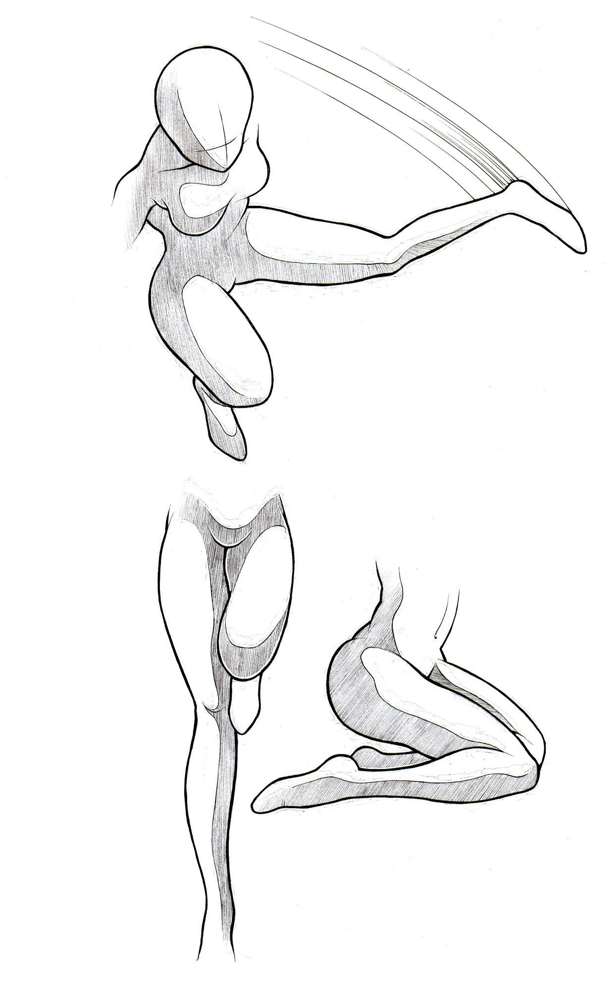 1242x2004 How To Draw Manga Bodies - Manga Body Drawing