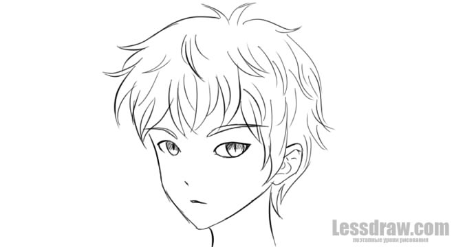 660x360 How To Draw Anime Boy Step - Manga Boy Drawing