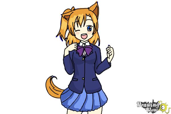 600x400 How To Draw Anime Girl - Manga Cartoon Drawing