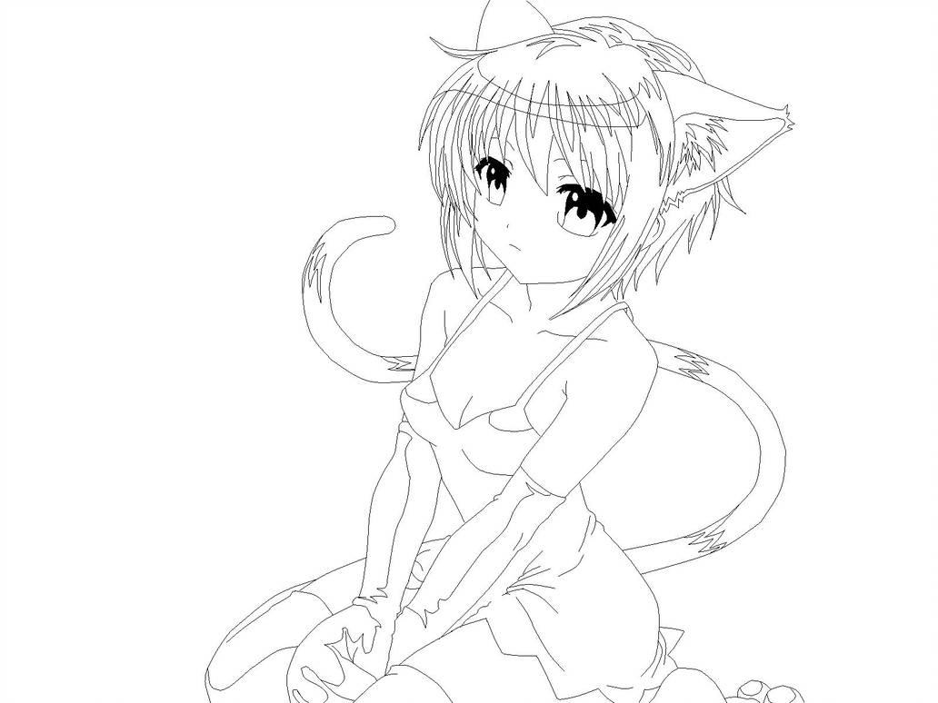 1032x774 Manga Cat Girl - Manga Cat Girl Drawing