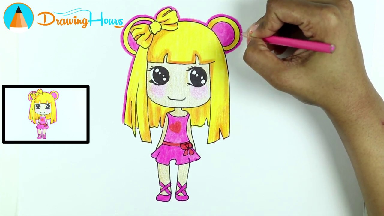 1280x720 How To Draw Anime Manga Girl For Kids - Manga Drawing For Kids