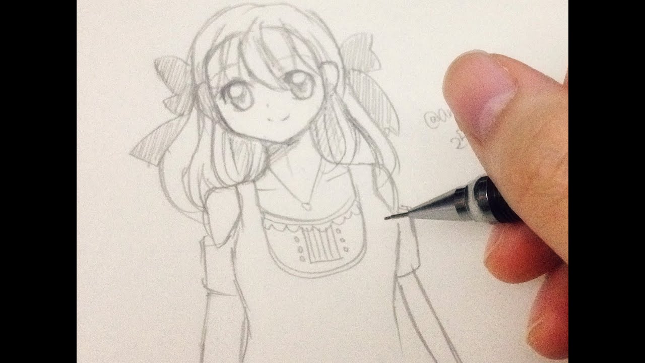 1280x720 How To Draw A Manga Girl Step - Manga Drawing Tutorial