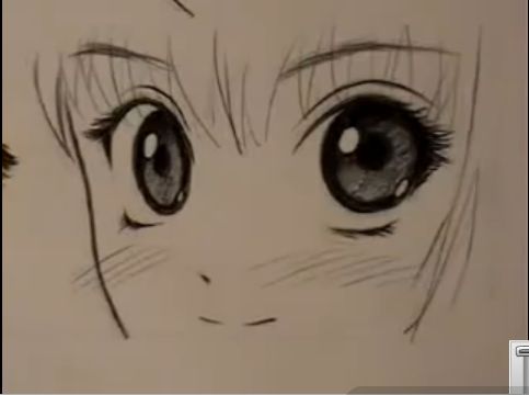 483x360 How To Draw Manga Eyes - Manga Eyes Drawing