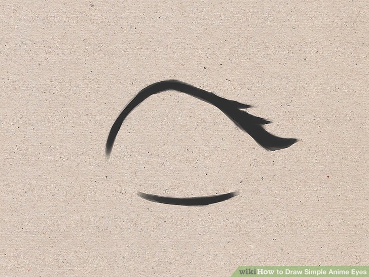 728x546 How To Draw Simple Anime Eyes Steps - Manga Eyes Drawing