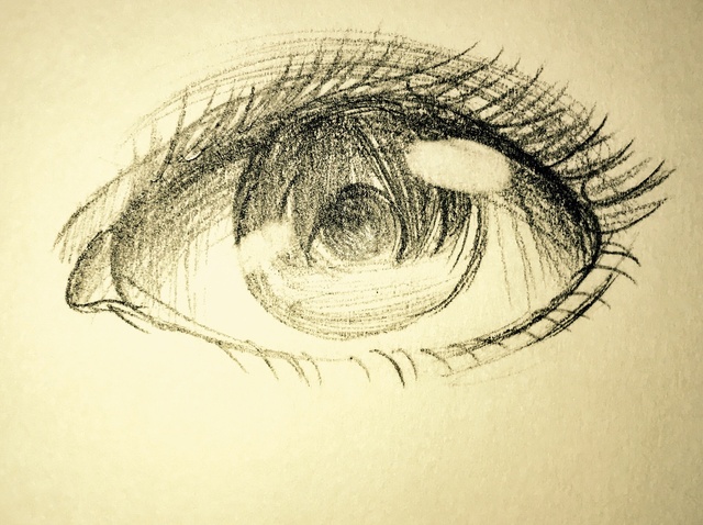640x478 How To Draw A Semi Realistic Manga Eye - Manga Eyes Drawing
