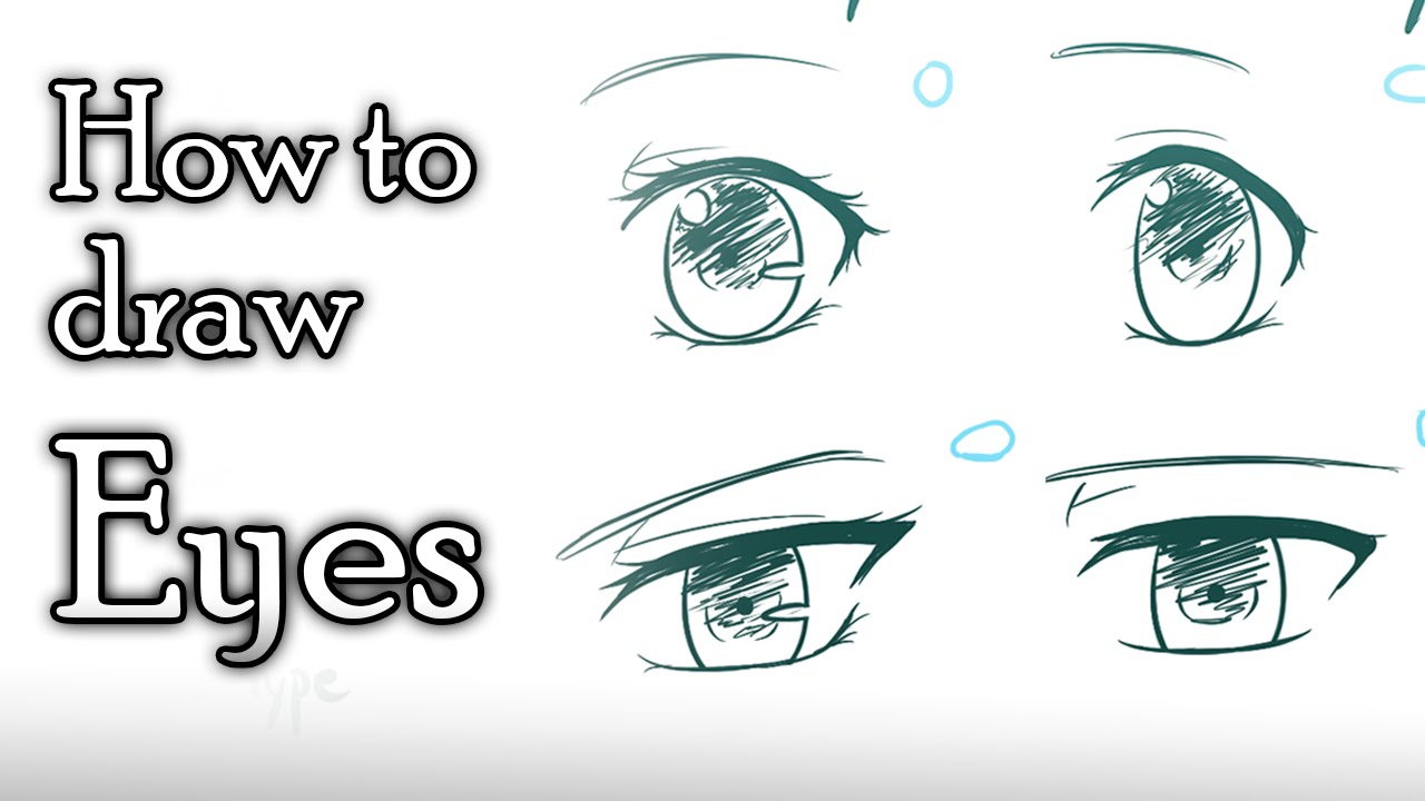 1280x720 How To Draw Anime Eyes - Manga Eyes Drawing