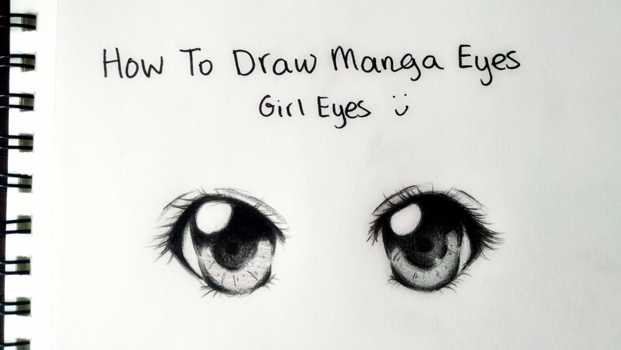1278x720 How To Draw - Manga Eyes Drawing