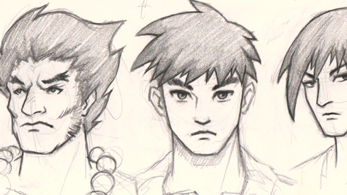 700x393 How To Draw Manga, Different Faces Guys - Manga Face Drawing