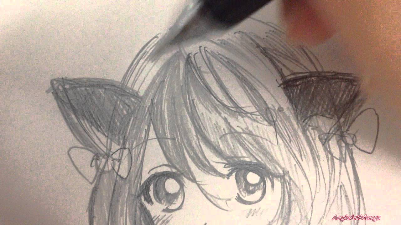 1280x720 Draw A Manga Girl - Manga Girl Drawing