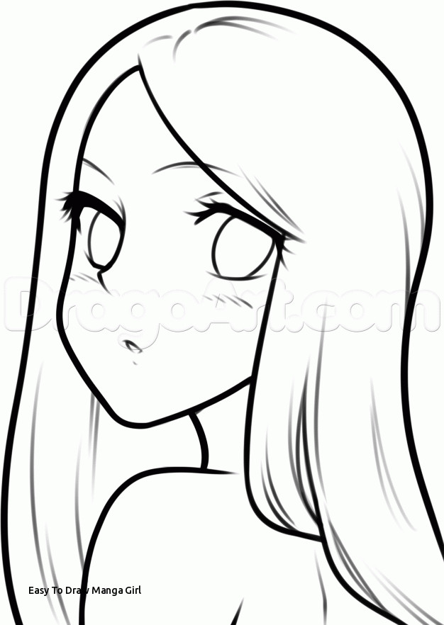 626x882 Easy To Draw Manga Girl - Manga Girl Drawing