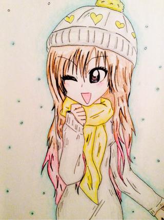 320x429 drew this yesterday to destress from finals - Manga Girl Drawing