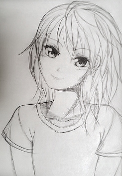 245x353 Anime Girl Drawing Images Anime Collection - Manga Girl Drawing