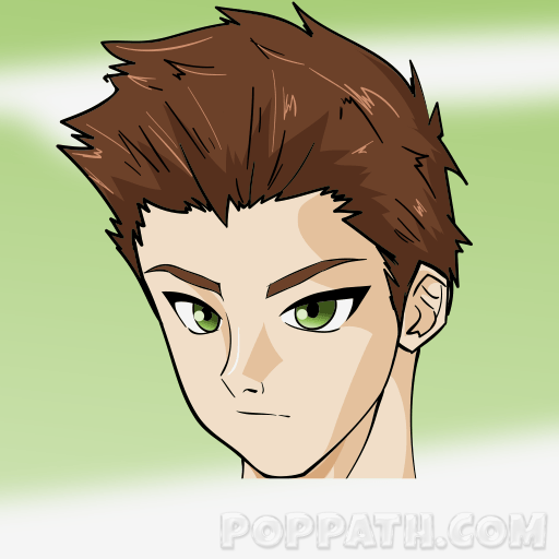 512x512 Manga Pop Path - Manga Guy Drawing